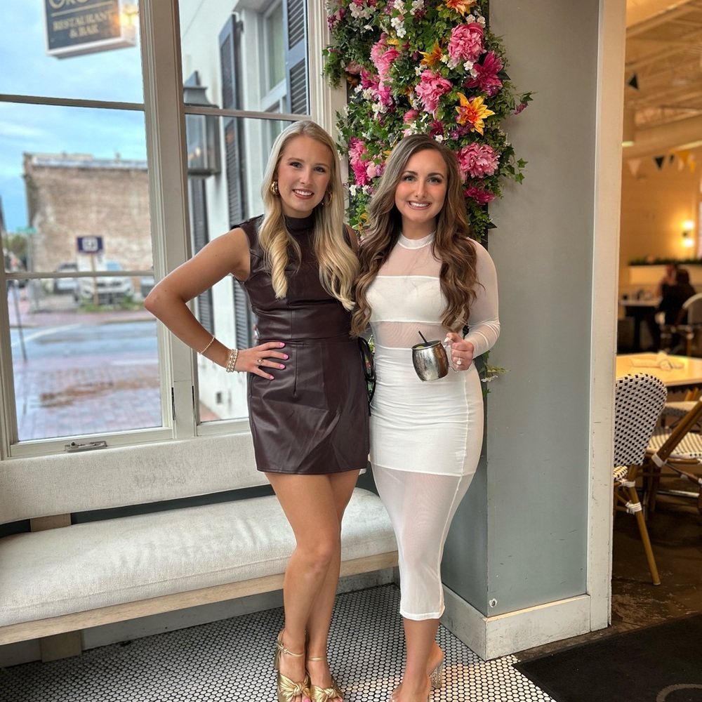 Elegant White Sheer Dress